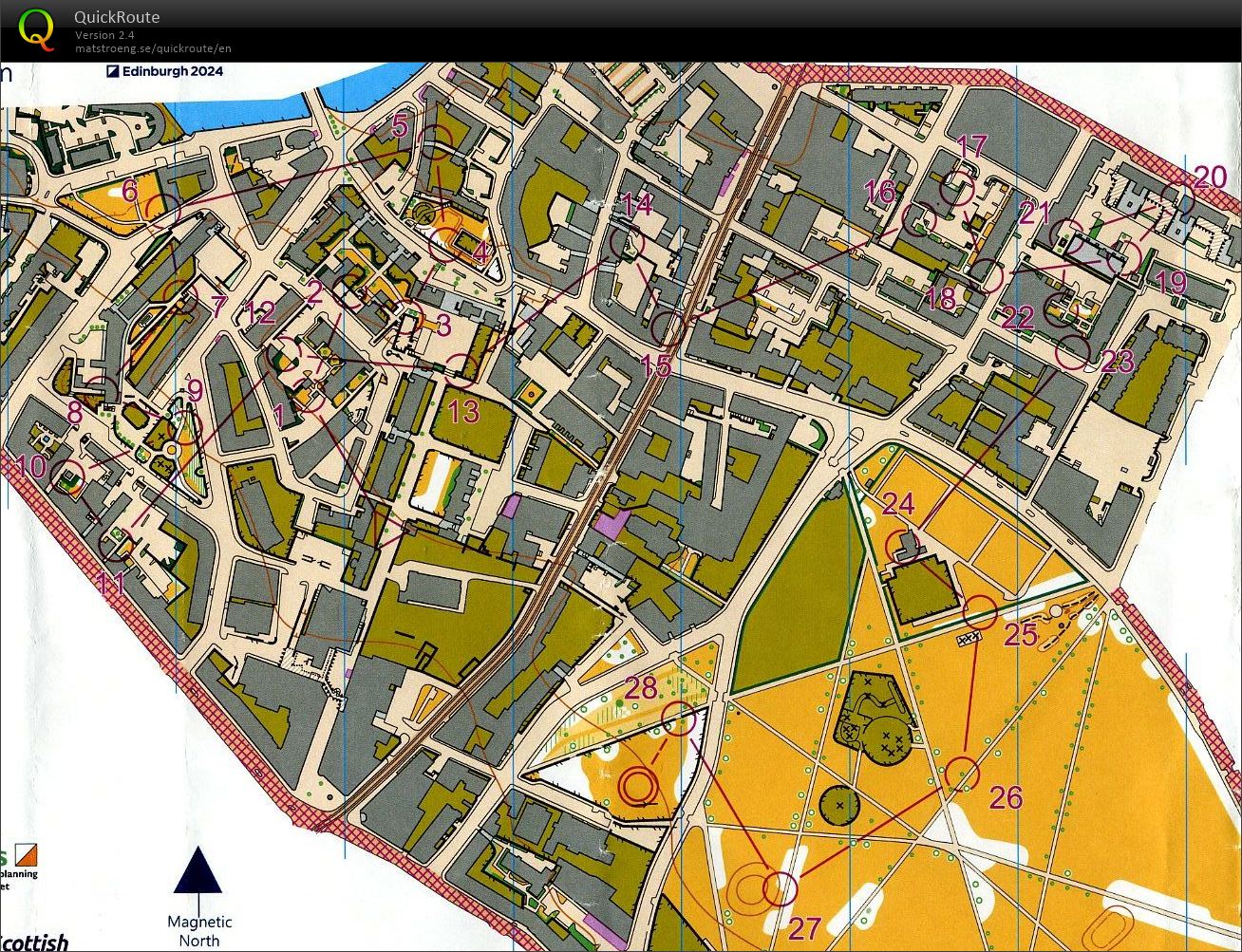 WOC Tour 2024 - E1 Sprint Edinburgh Leith (MOpen) (12.07.2024)