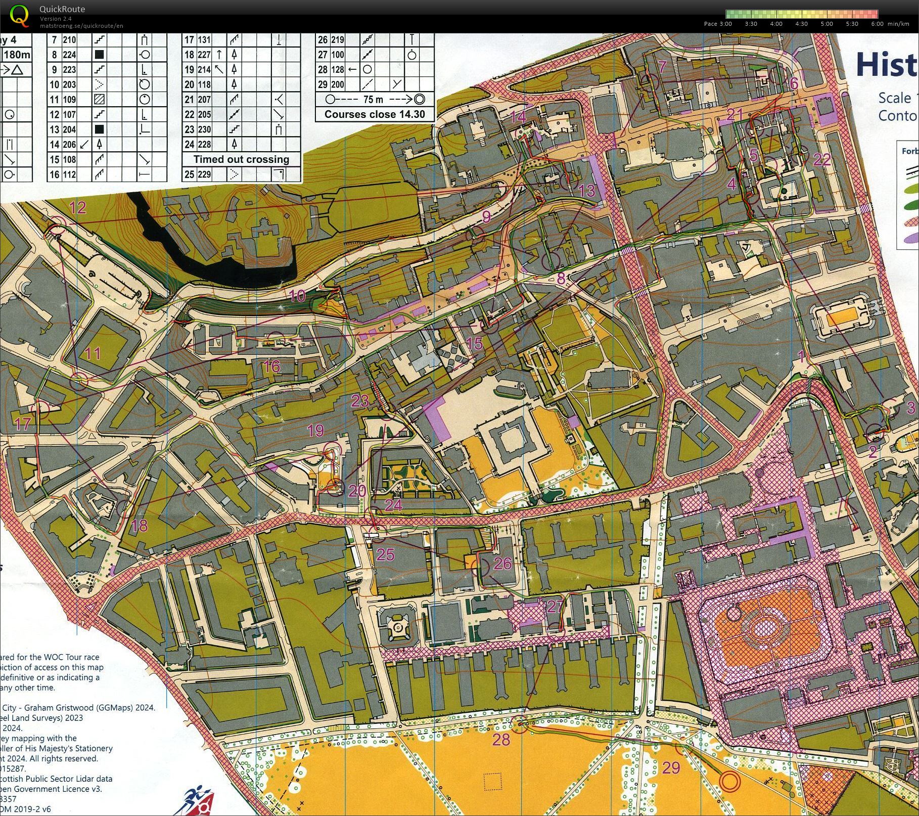 WOC Tour 2024 - E4 Urban Long Historic Edinburgh (MOpen) (15/07/2024)